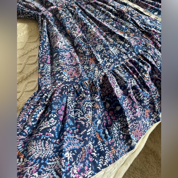 Sonoma Blue & Violet Floral Midi Dress Women’s Size 1X - Picture 11 of 16